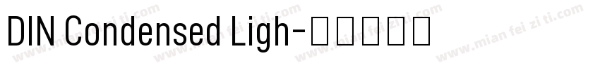 DIN Condensed Ligh字体转换